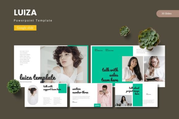 Luiza - Google Slide Template: A Designer's Toolkit for Polished Presentations