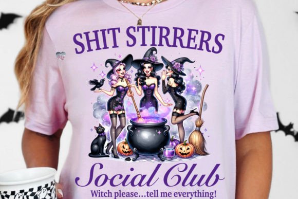 Unlock Spooky Style: The Halloween Witch Social Club PNG